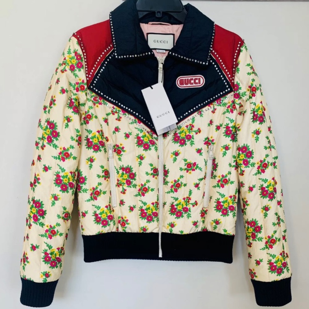 NWT Gucci floral jacket, brand new, size 40